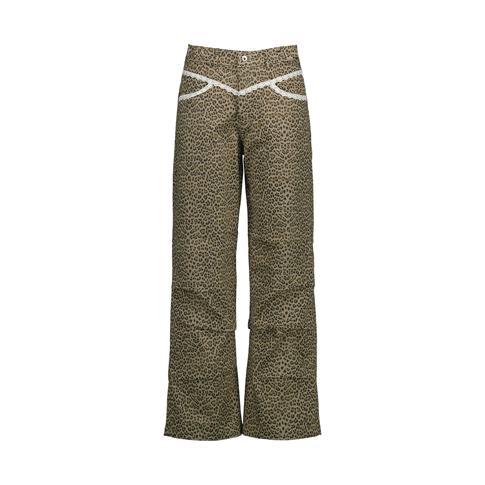 パンツ SETUPEXE LEOPARD LACE PANTS / CHARCOAL MUSINSA | SETUPEXE LEOPARD LACE PANTS / BEIGE