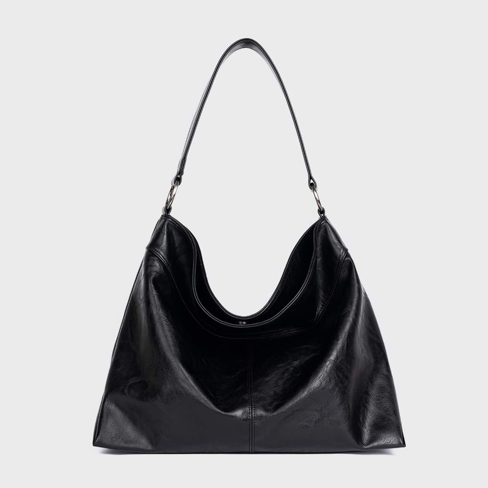 WITH 해수] CONTOUR BELTED BAG (NYLON BLACK) - 감도 깊은 취향