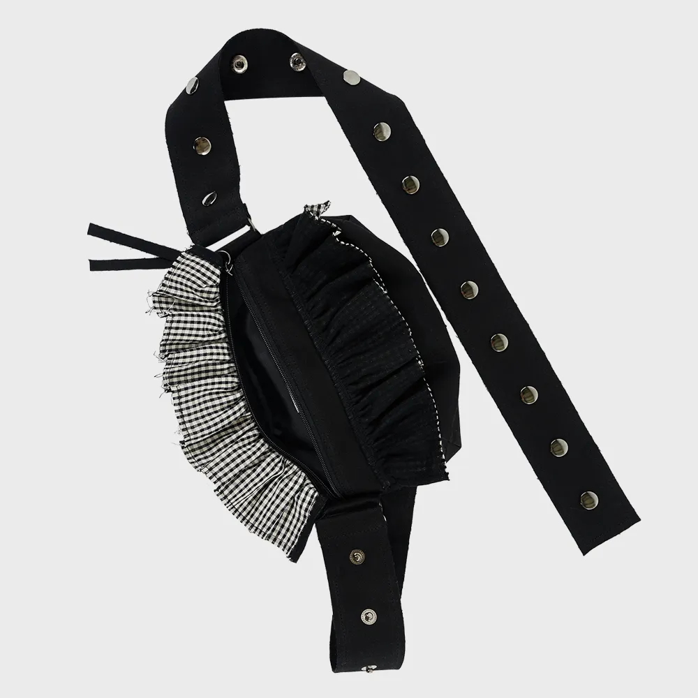 Boho ruffle belt bag [Black] - 감도 깊은 취향 셀렉트샵 29CM