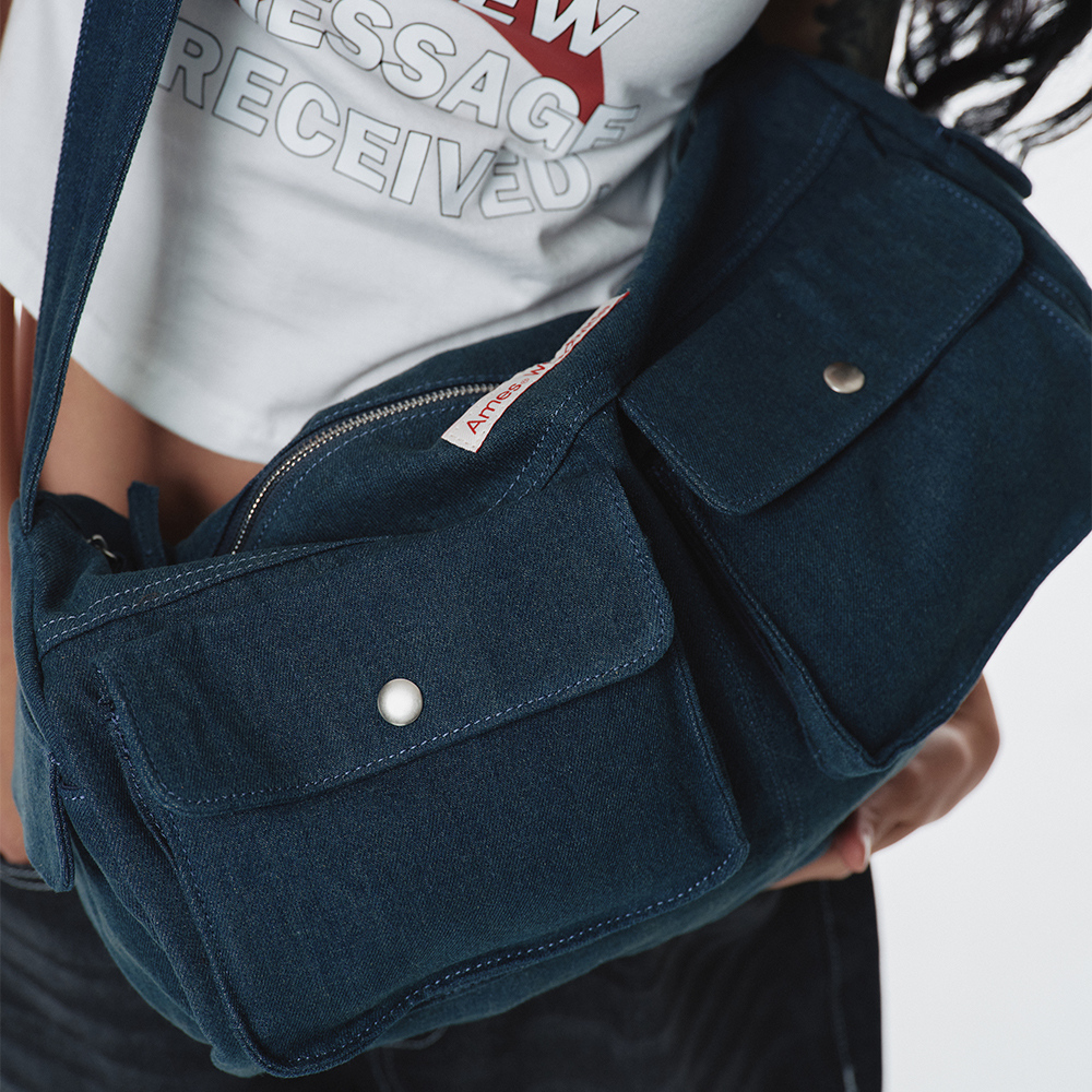 DENIM DUFFLE BAG DEEP BLUE - 감도 깊은 취향 셀렉트샵 29CM