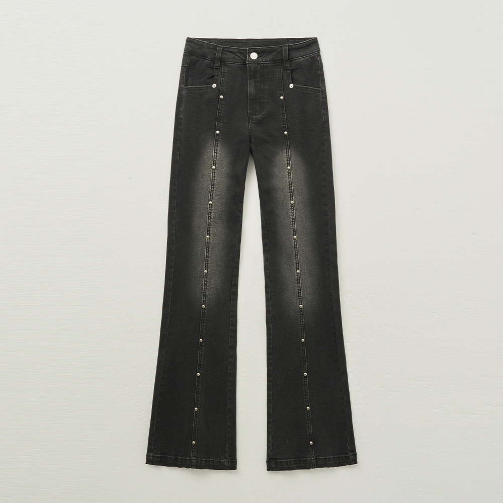 ★NOT4NERD★ W Eyelet Vintage Denim Pants ☆NOT4NERD☆ W Eyelet Vintage Denim Pants (NOT4NERD/デニム