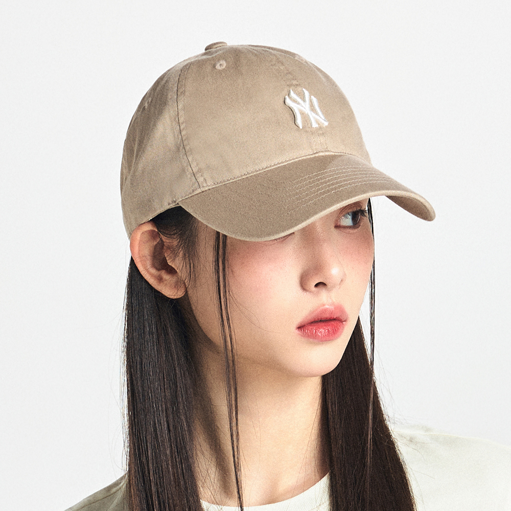 MLB ベーシック ワッペン アンストラクチャー ボールキャップ NY セール】【MLB KOREA/エムエルビーコリア】ヘビー ウォッシング