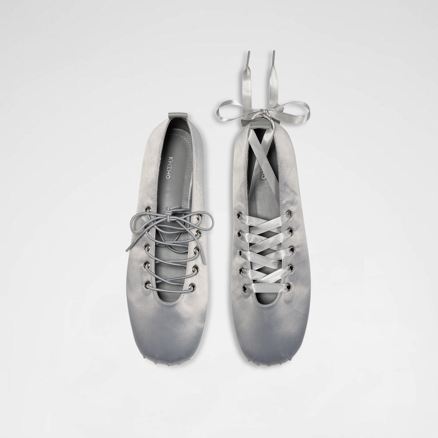 DOLPHIN LACE UP FLATS / SILVER - 감도 깊은 취향 셀렉트샵 29CM