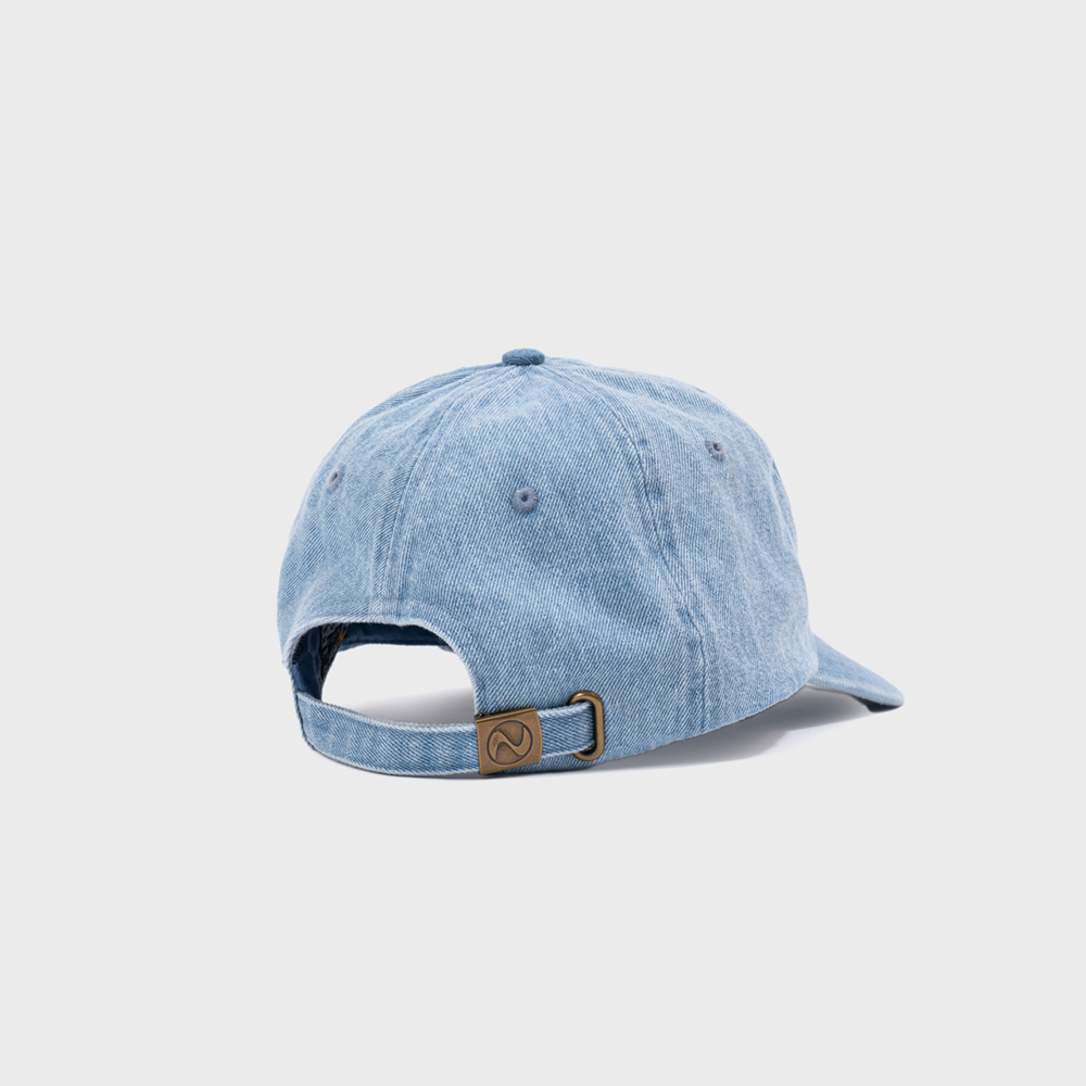 24H PEACE SMILE WASHED CAP (SOFT DENIM) - 감도 깊은 취향