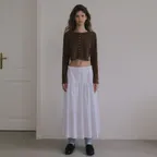 [REFURB] ORGANIC TERRY MINI CARDIGAN_BROWN