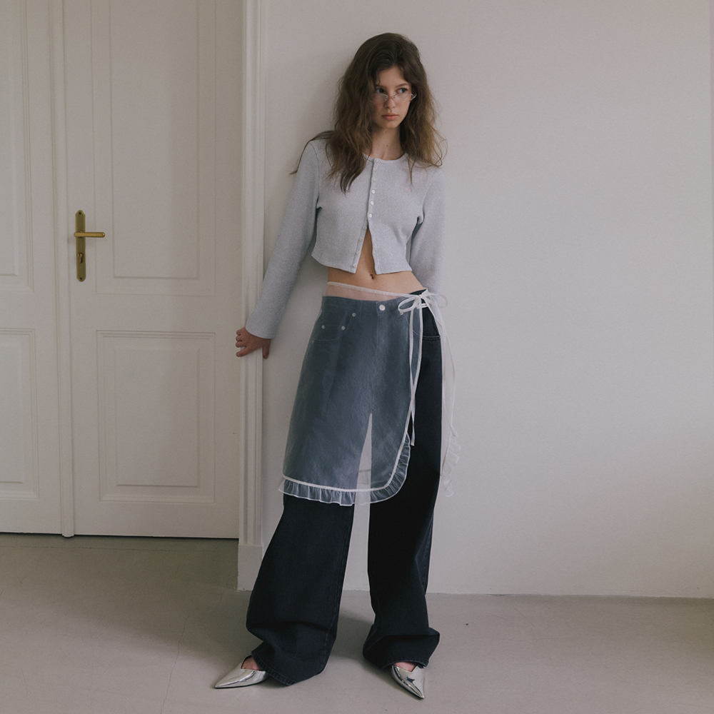 SHEER LAYERED WRAP SKIRT_WHITE - 감도 깊은 취향 셀렉트샵 29CM