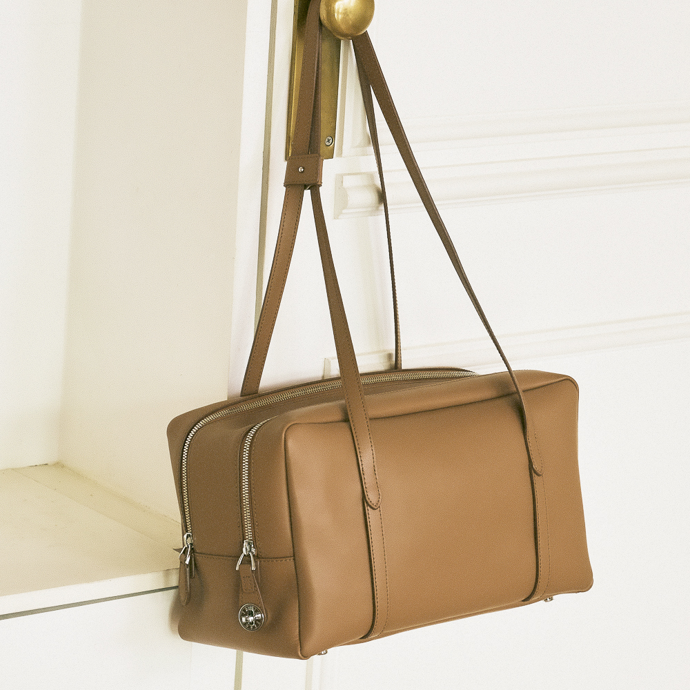 ★DE MERIEL★ Cayley Boston Bag Plus Chestnut CAYLEY BOSTON 드메리엘