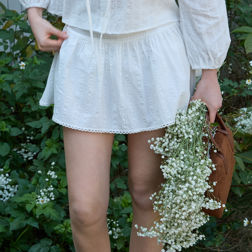 ワンピース Rosie shirring skirt white Rosie shirring skirt (white) - 감도 깊은 취향 셀렉트샵 29CM