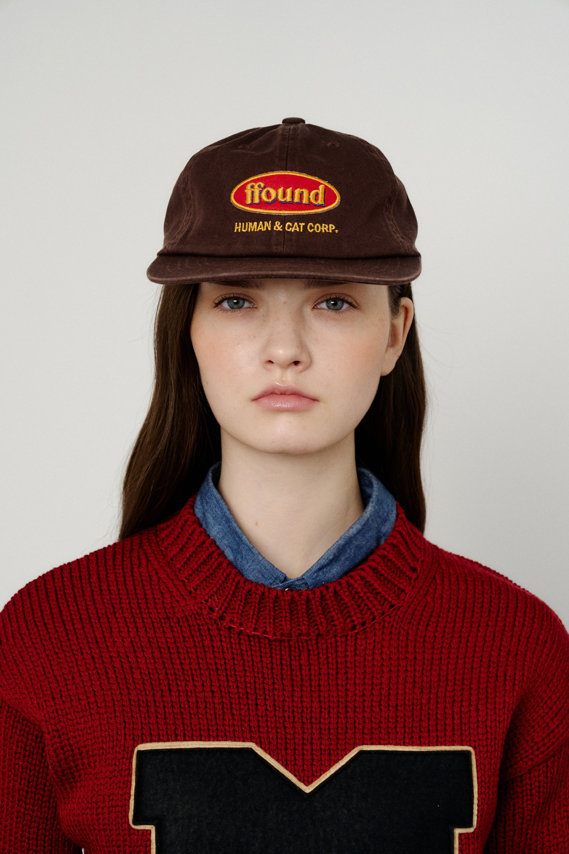 FFOUND RED YELLOW WAPPEN FLAT BRIM CAP BROWN 29CM ffound-red-yellow-wappen-flat-brim-cap-brown-29cm