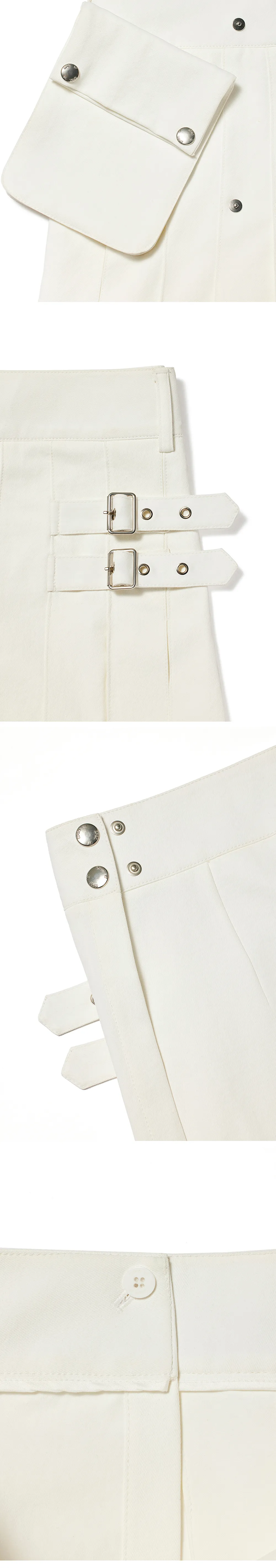 PLEATED CARGO POCKET KILT (WHITE) - 감도 깊은 취향 셀렉트샵 29CM
