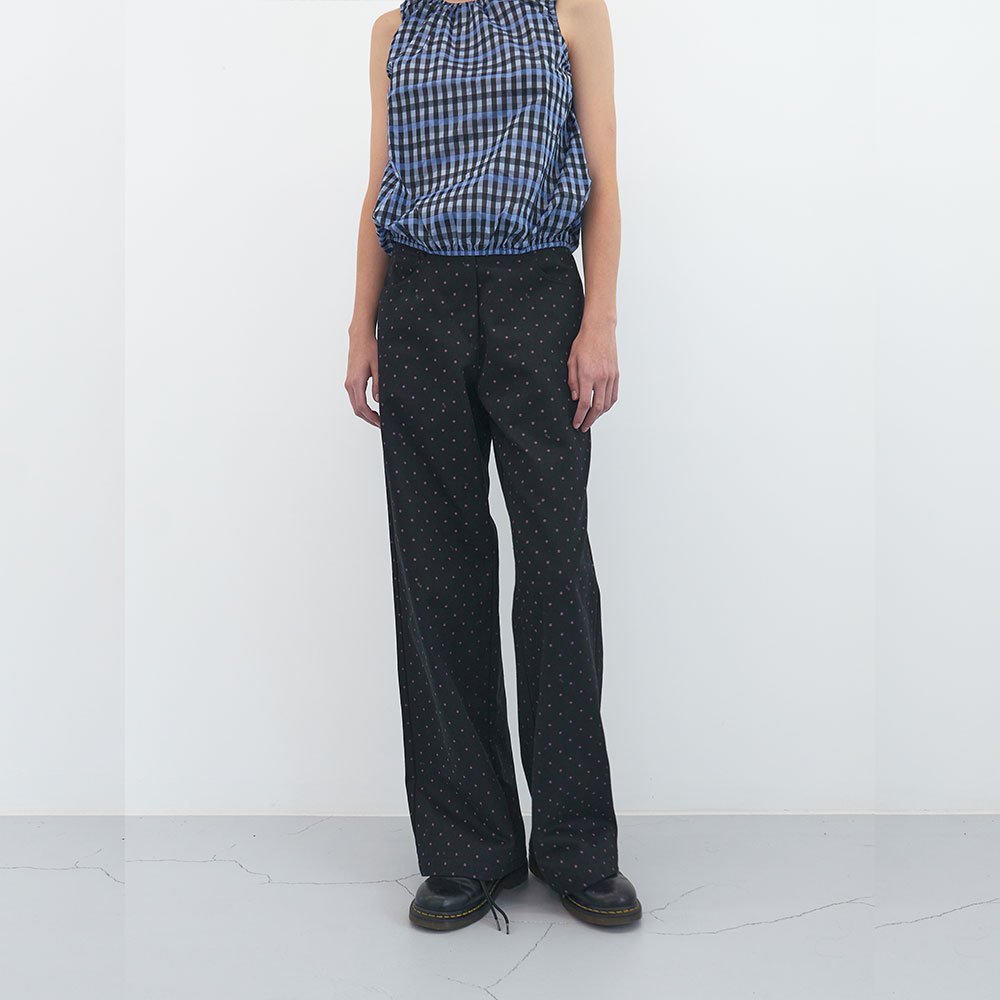 韓国商品/POLYSOOEM CHECK SUMMER PANTS Polysooem Check Summer Pants - Brown | International Store