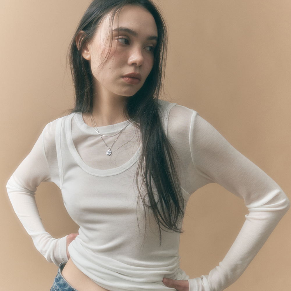 【YESEYESEE】Y.E.S 23 SERVICE L/S / WHITE yeseyesee Y.E.S 23 Service L/S - White | 하이츠스토어