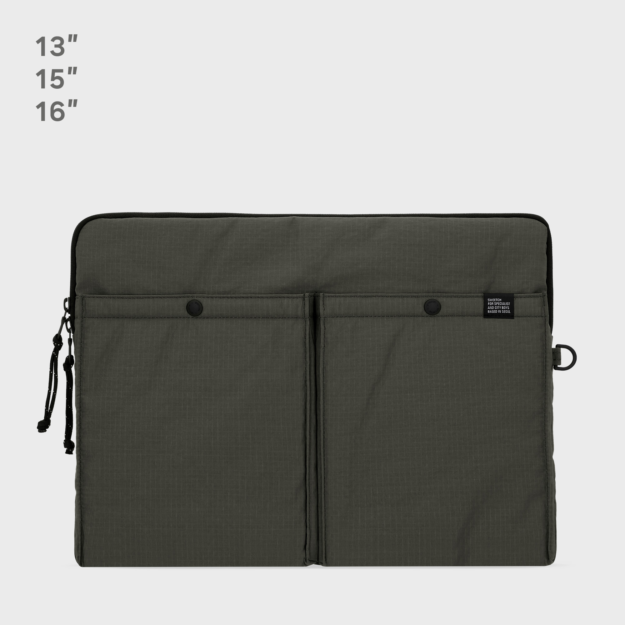 NAPOLI LAPTOP POUCH (OLIVE DRAB) / RECYCLED - 감도 깊은 취향