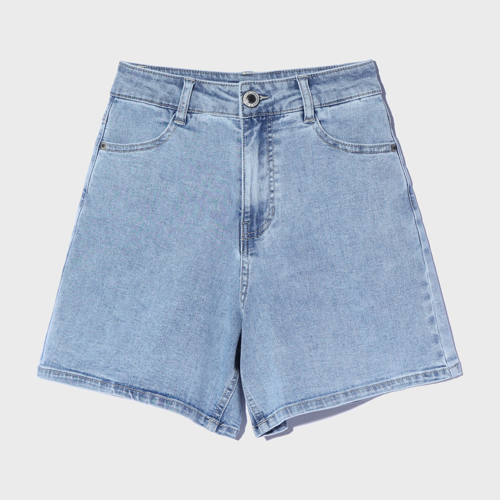 Nova Curved Bermuda Denim Pants (Mist Blue) - 감도 깊은 취향