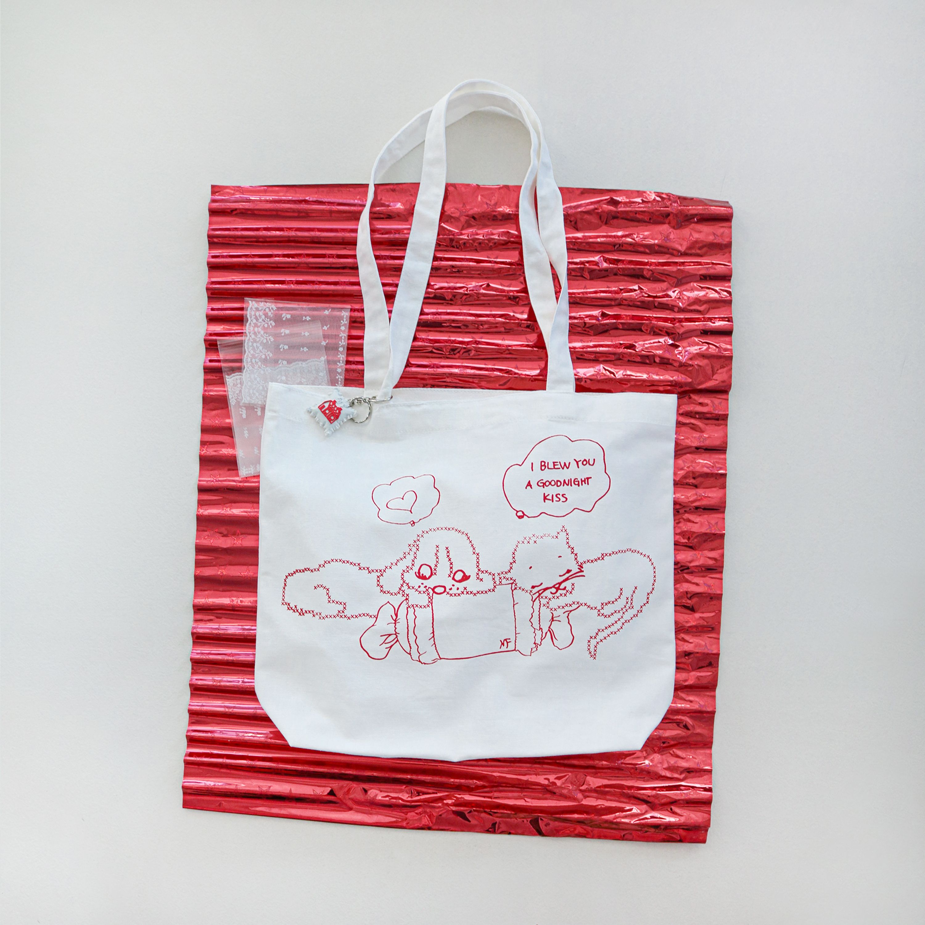 【NIGHTFRUITI】PUPPY & CAT TOTE BAG 2色［送料・関税込］ PUPPY & CAT TOTE BAG (2color) - 감도 깊은 취향 셀렉트샵 29CM