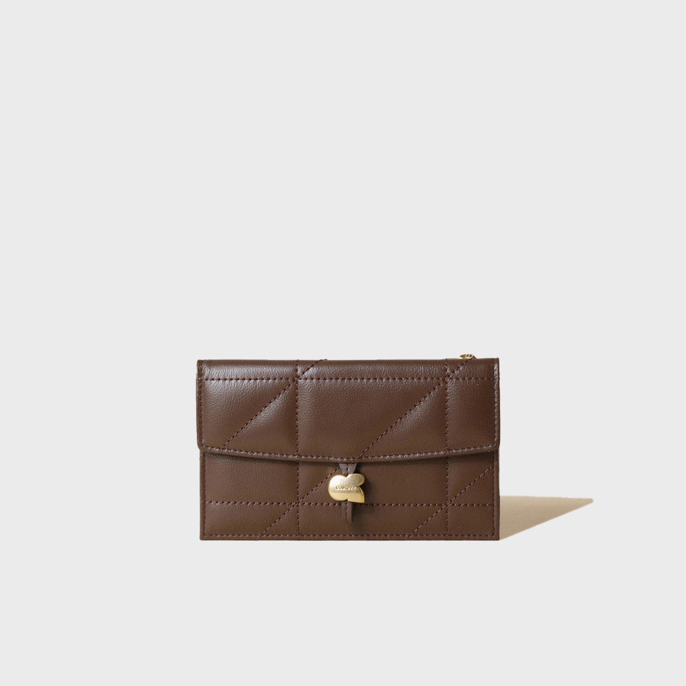 ★COURONNE★ Douce Half Wallet (Black)_RCWFX24644BKX Designer fashion, Seoul-fully created | W Concept