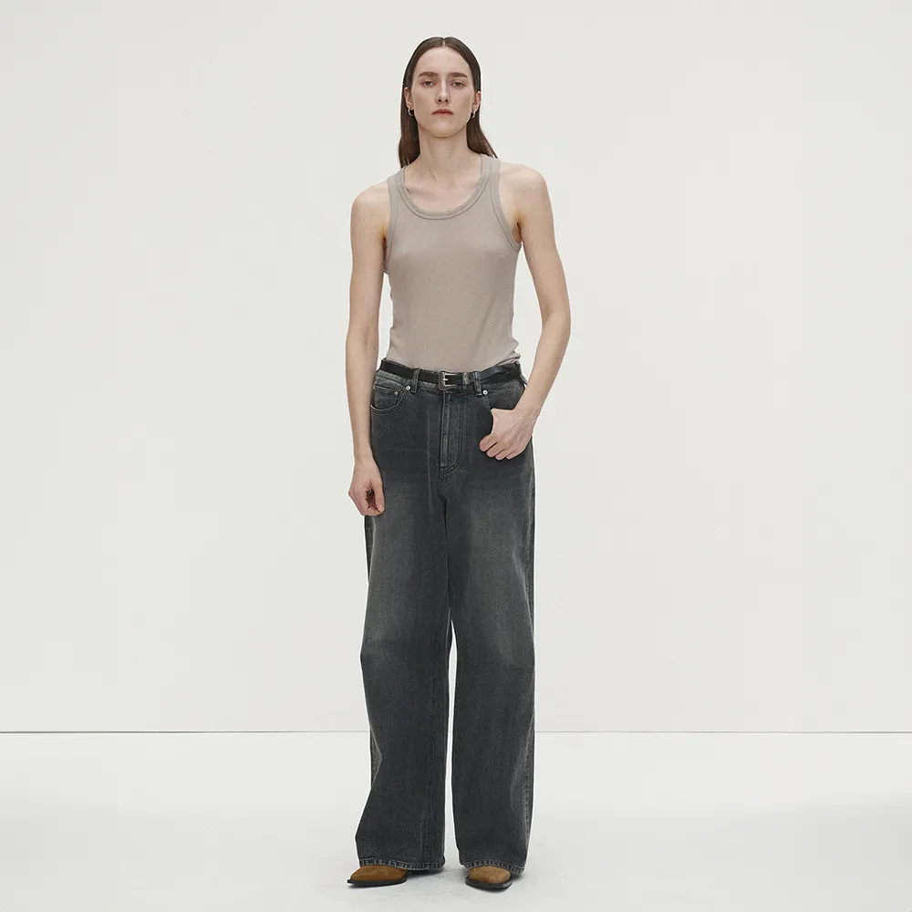 SUPER FINE WOOL RIBBED SLEEVELESS (JAPANESE FABRIC)_ SAND - 감도 깊은 취향 ...