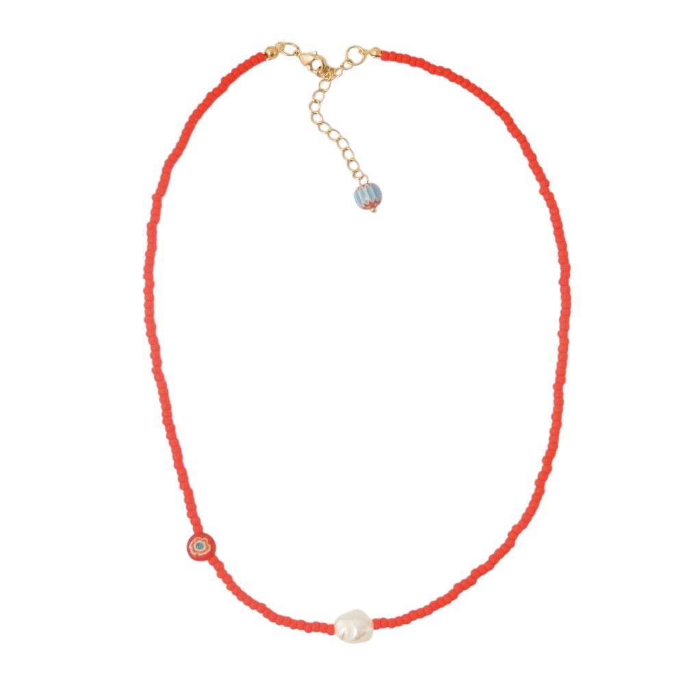 HU003 Red beads ball necklace - 감도 깊은 취향 셀렉트샵 29CM