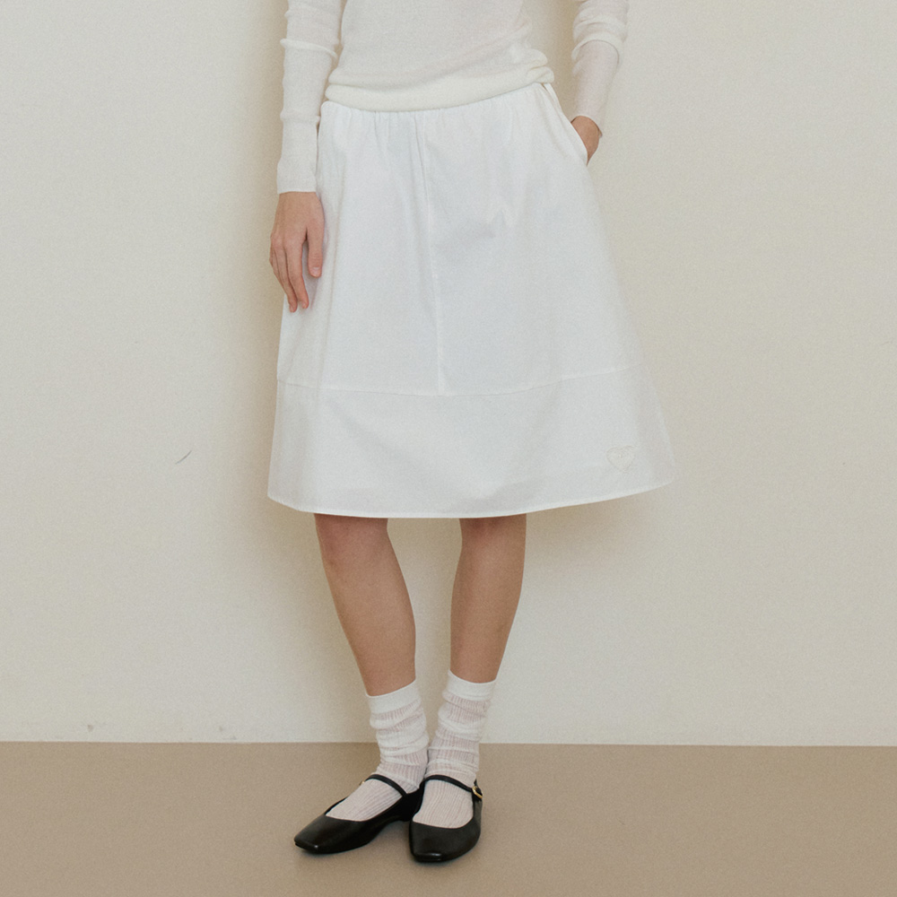 ★LAMINEZ★ Lake Pintuck Midi Skirt Ivory MUSINSA | LAMINEZ Lake Pintuck Midi Skirt - Ivory