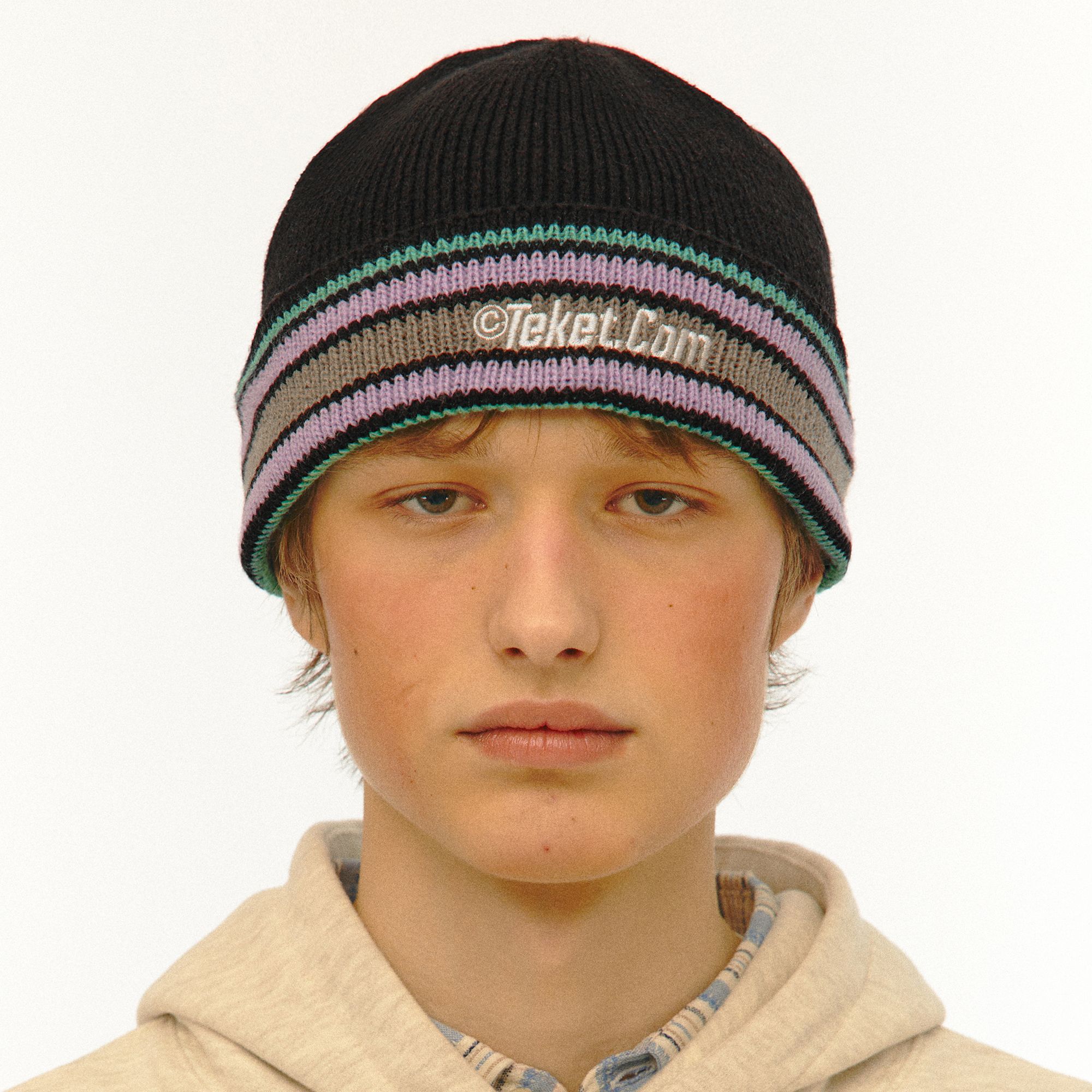 ★OY★STITCHED HEART BEANIE - GREY★正規品/韓国直送料込 STITCHED HEART BEANIE - GREY - 감도 깊은 취향 셀렉트샵 29CM