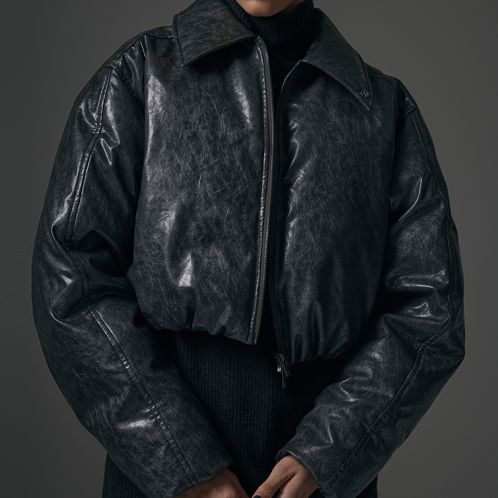 ジャケット・アウター Treemingbird Duck Down Leather Padding Treemingbird Duck Down Leather Padding