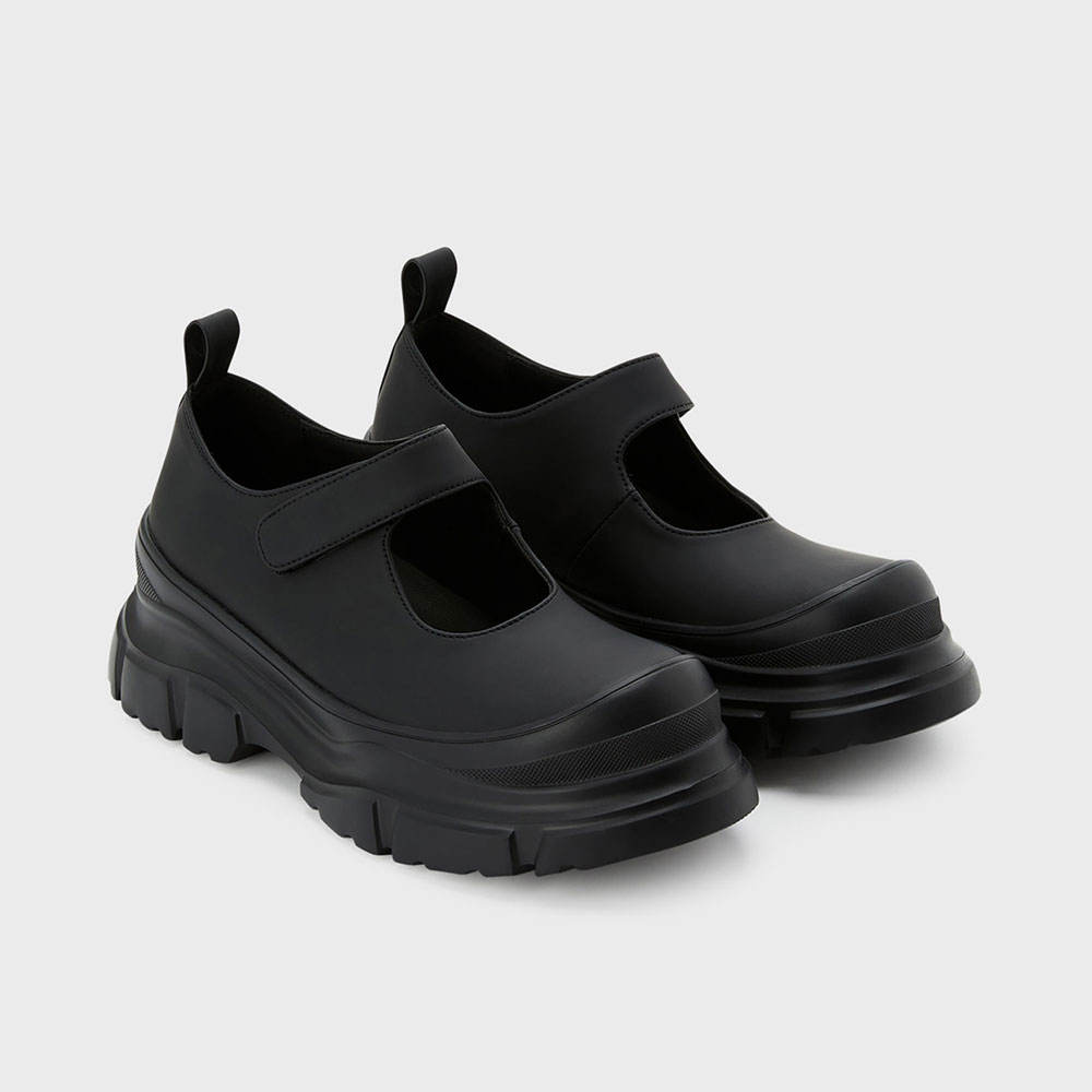 Round Rain Mary Jane (Velcro) / Black - 감도 깊은 취향