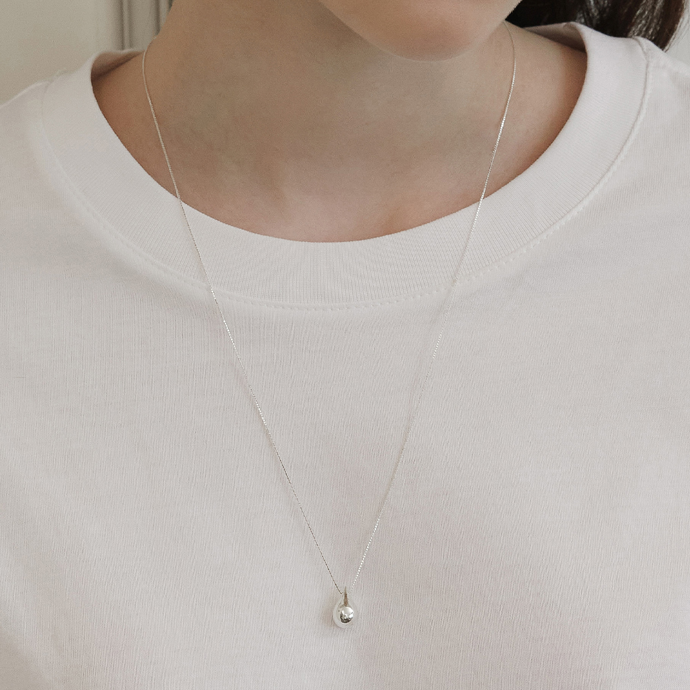 sv925] essential cubic snake chain necklace - 감도 깊은 취향