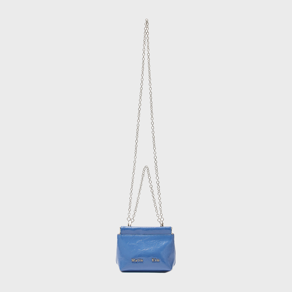 QUILTING ACCORDION MINI BAG IN SMOKE BLUE - 감도 깊은 취향