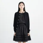summer knit cardigan (black)