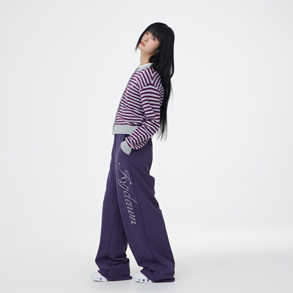 【MOILLY】Knee Point Ribbon Jogger Pants Knee Point Ribbon Jogger Pants Black - 감도 깊은 취향 셀렉트