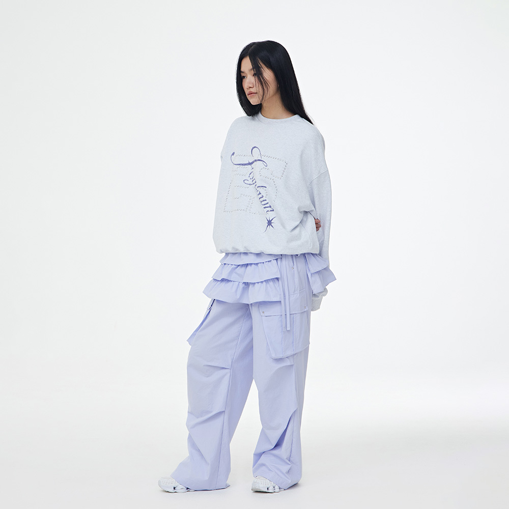 Frill Layered Skirt Pants (lavender) - 감도 깊은 취향 셀렉트