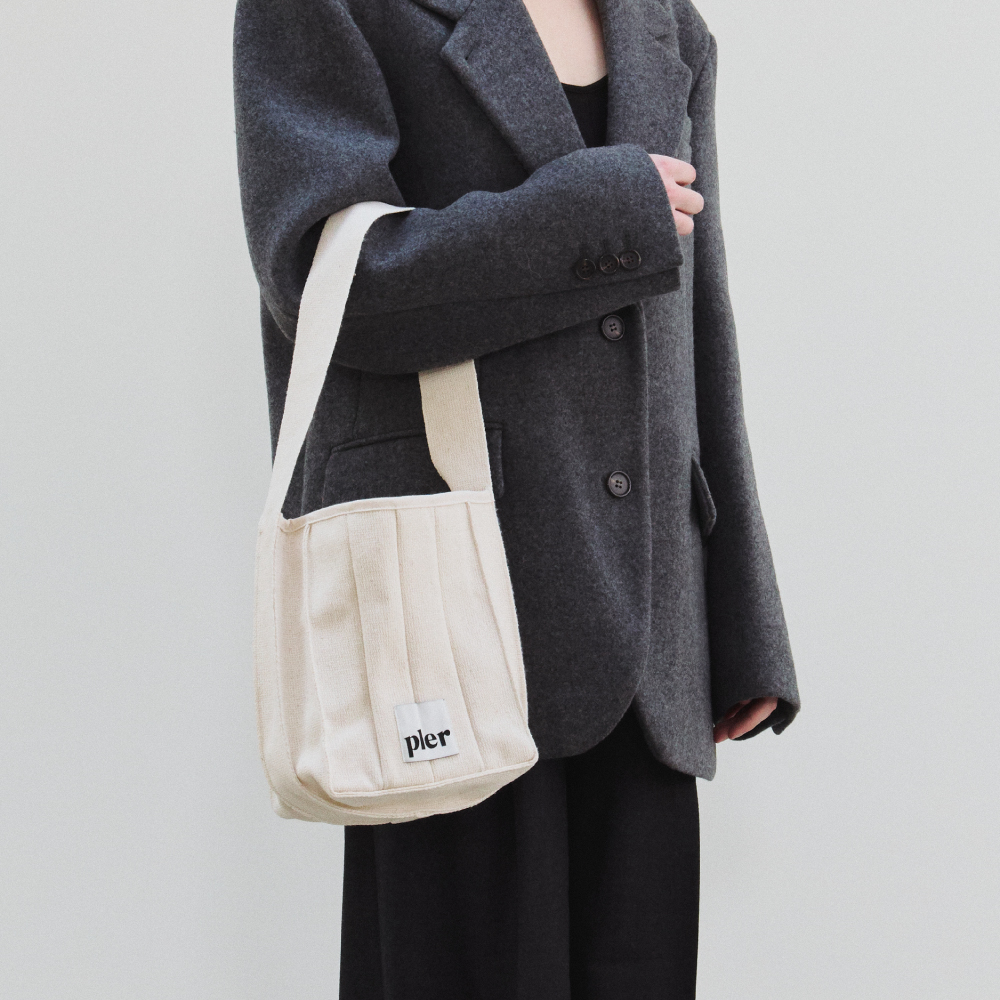 【SOFT SEOUL】 SOFT TERRY MARKET BAG [MELANGE GRAY] Designer fashion, Seoul-fully created | W Concept