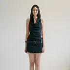 Adele cowl neck dress_black