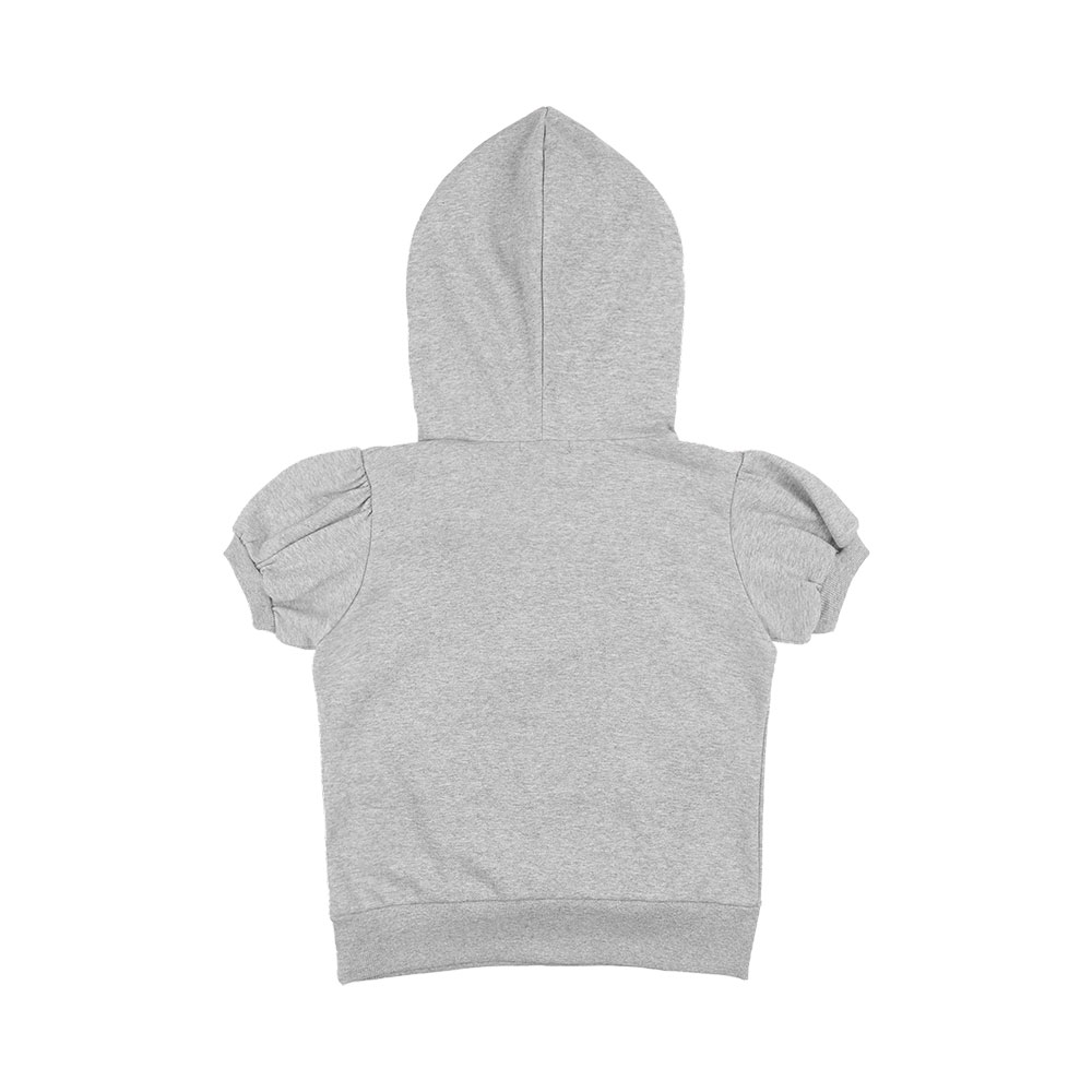 ■FANCY CLUB■ Puff Round Scarf Hoodie MELANGE GRAYF25QB081 PUFF ROUND SCARF HOODIE (MELANGE GRAY)_F25QB081 - 감도 깊은