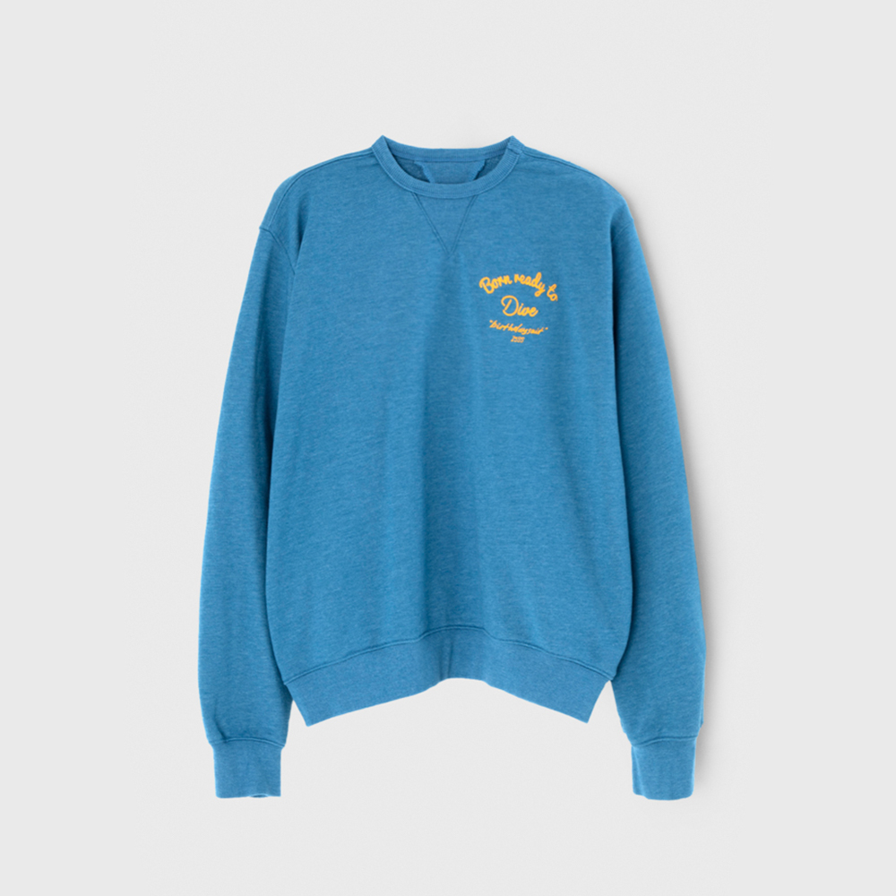Y.E.S Burger Set Sweatshirt Blue - 감도 깊은 취향 셀렉트샵 29CM