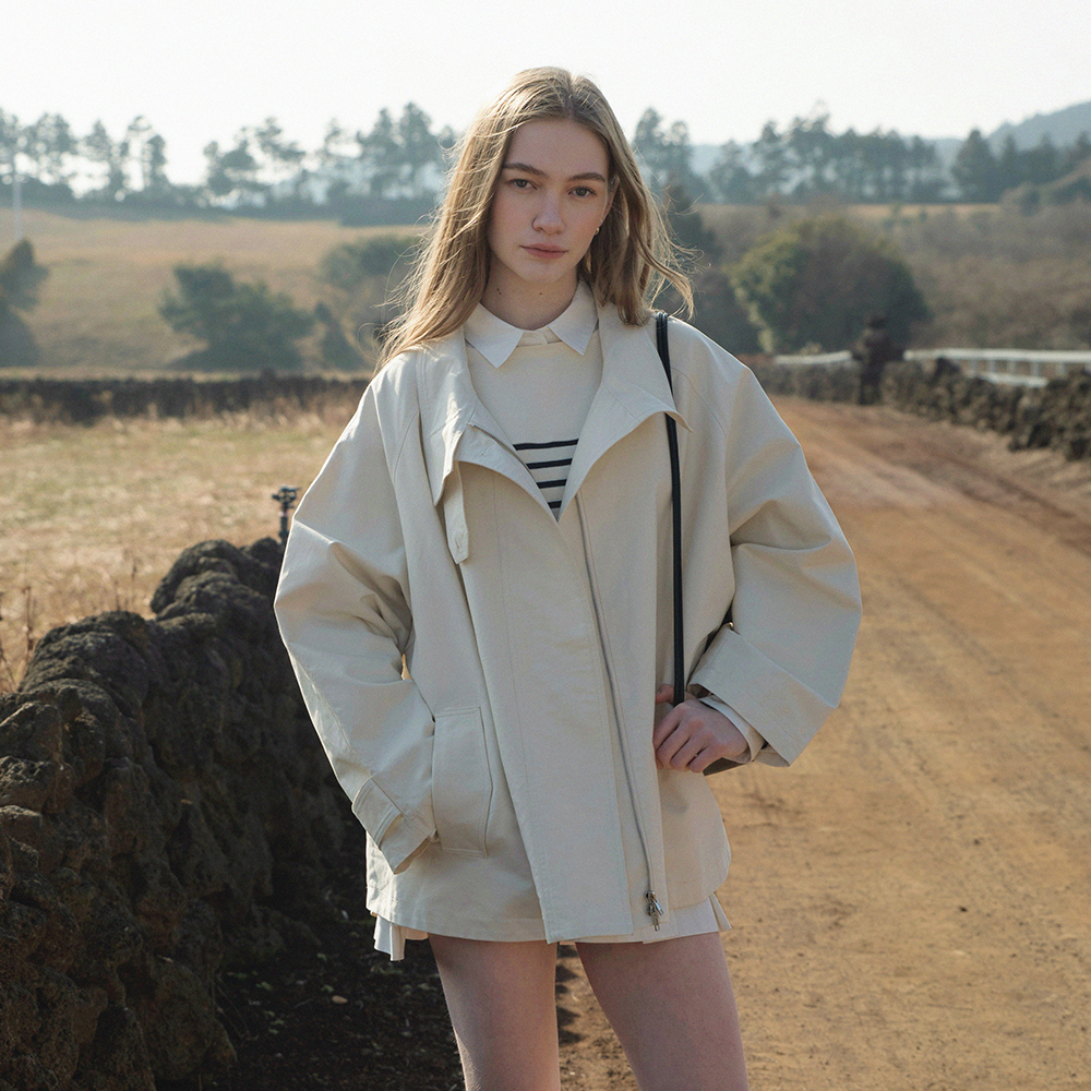 ★送料・関税込★LENINA★BAYLIN cape trench coat★ BAYLIN cape trench coat_IVORY - 감도 깊은 취향 셀렉트샵 29CM