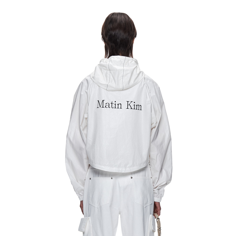 MATIN KIM LOGO COATING JUMPER IN IVORY - 감도 깊은 취향 MATIN KIM LOGO COATING JUMPER IN IVORY - 감도 깊은 취향