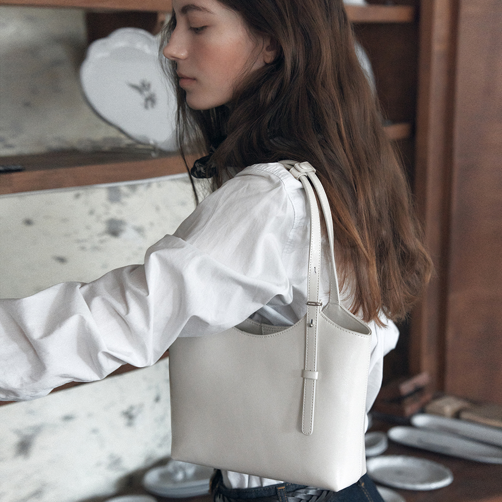 トートバッグ demeriel Cayley Boston Bag Choco Brown 드메리엘