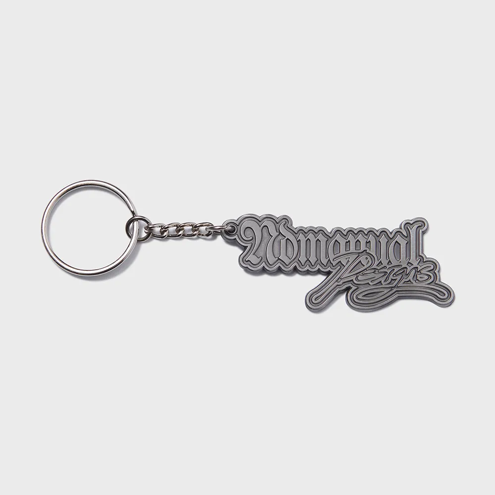 【NOMANUAL】GOTHIC & CURSIVE LOGO KEYRING main image 1