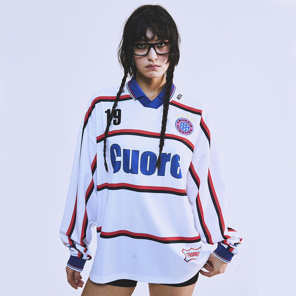 Tシャツ・カットソー HIGH TIDE FRANKIE 1925 FRANKIE DERBY JERSEY WHITE MUSINSA | HIGHTIDE FRANKIE 1925 FRANKIE DERBY JERSEY WHITE
