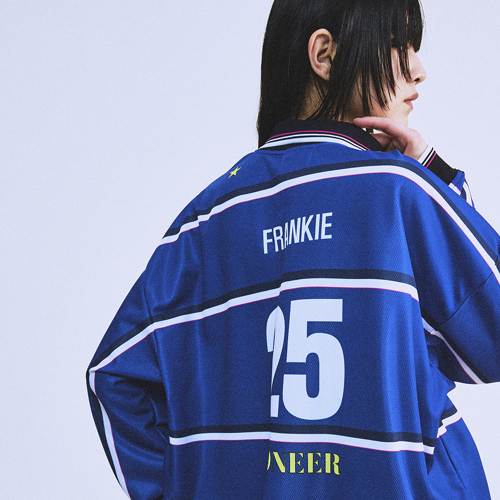 Tシャツ・カットソー HIGH TIDE FRANKIE DUPLEX LONG SLEEVE FOOTBALL JERSEY BLUE DUPLEX LONG SLEEVE FOOTBALL JERSEY BLUE - 감도 깊은 취향