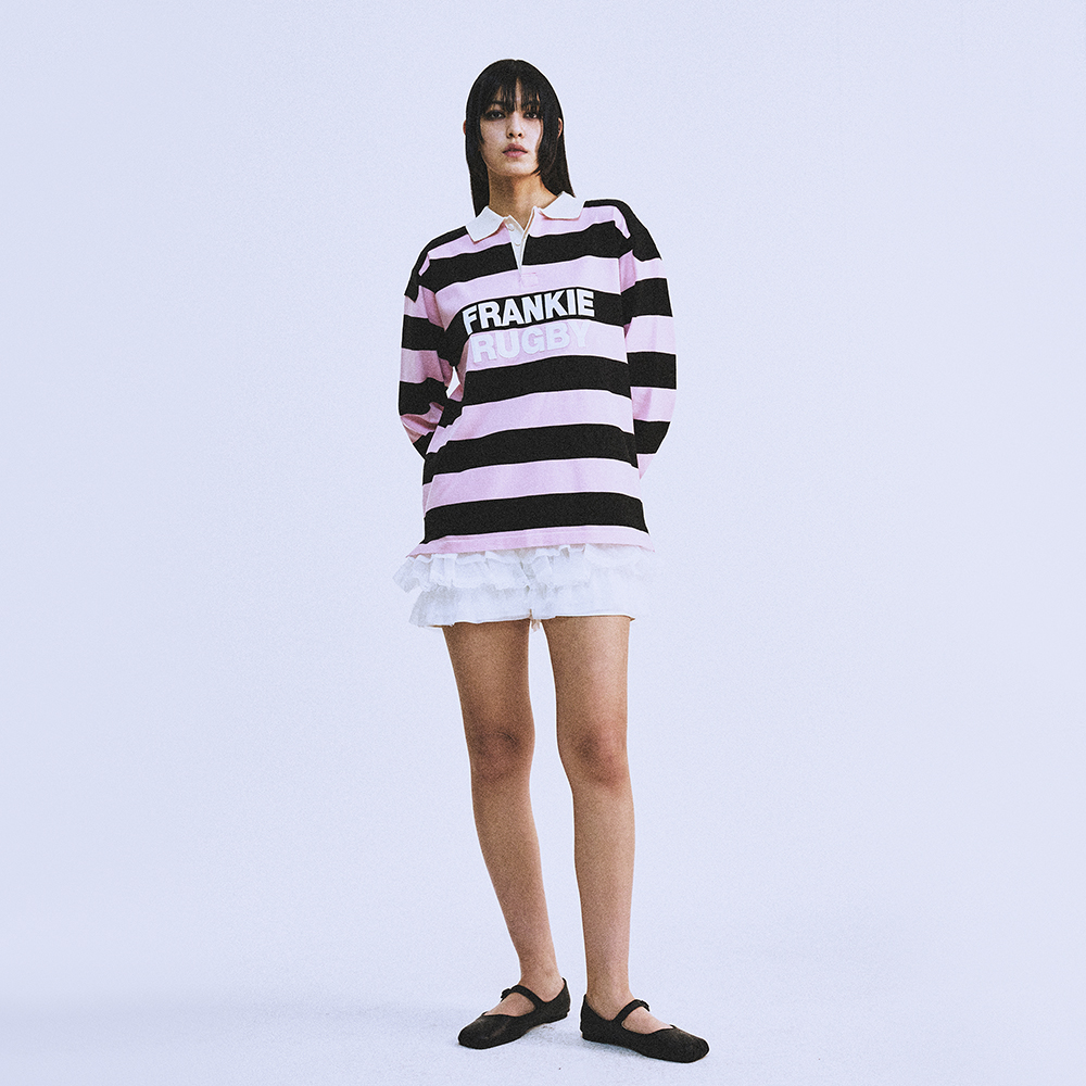 FRANKIE RUGBY KNIT BLACK - 감도 깊은 취향 셀렉트샵 29CM