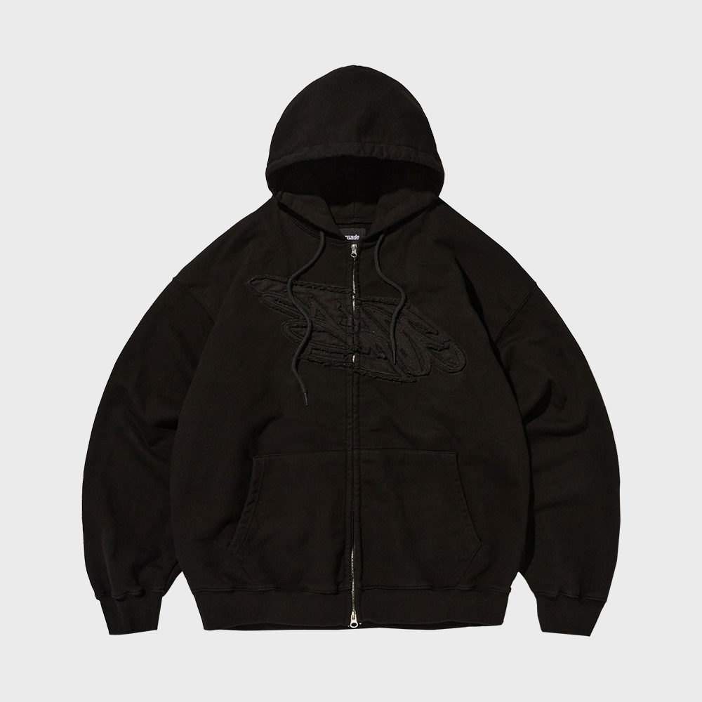 ◆NOT4NERD◆Destroyed N4ND Wild Logo Pigment Hood Zip up DESTROYED N4ND WILD LOGO PIGMENT HOOD ZIP UP – ALAND USA