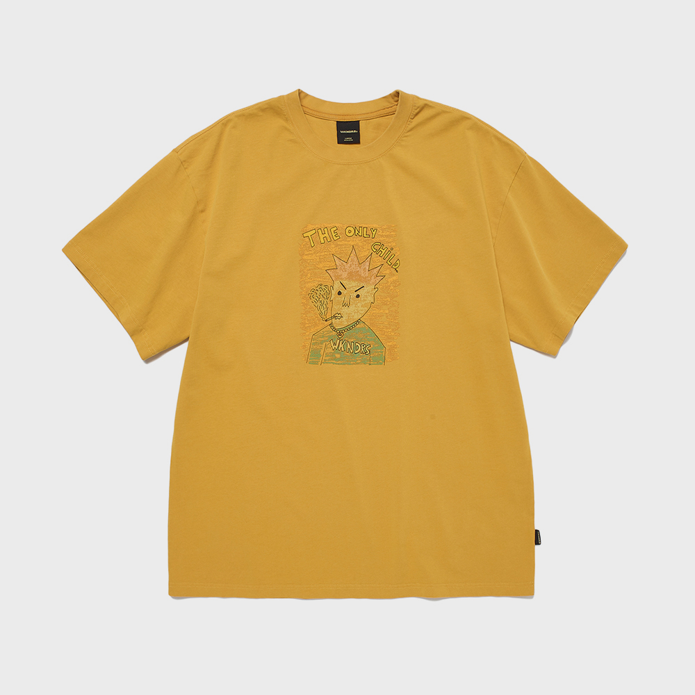 Tシャツ・カットソー WKNDRS CHILD PIGMENT DYED T-SHIRT SA649 CORNER PRINTING | SHAKA WEAR シャカウェア Garment Dye New