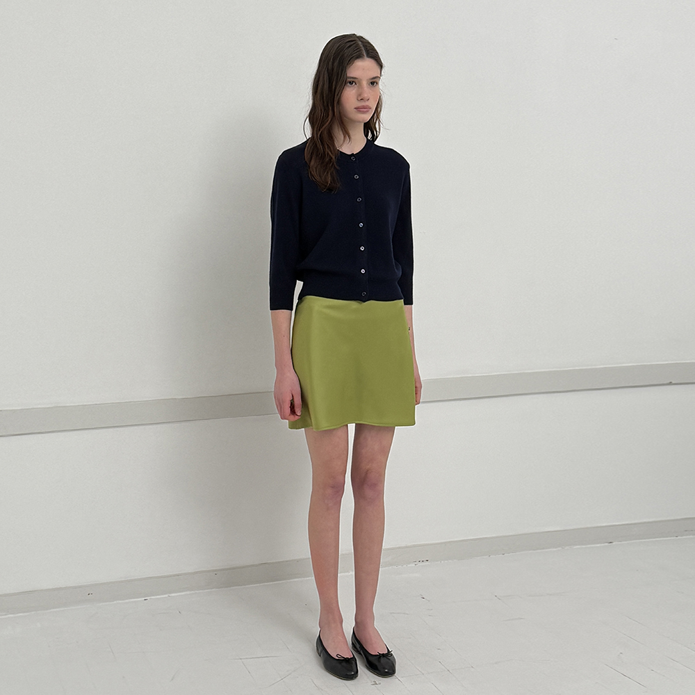 ◆RONRON◆ RIBBON SCOTCH LAYERED KNIT LAP SKIRT BLACK RIBBON SCOTCH LAYERED KNIT LAP SKIRT BLACK - RONRON 론론
