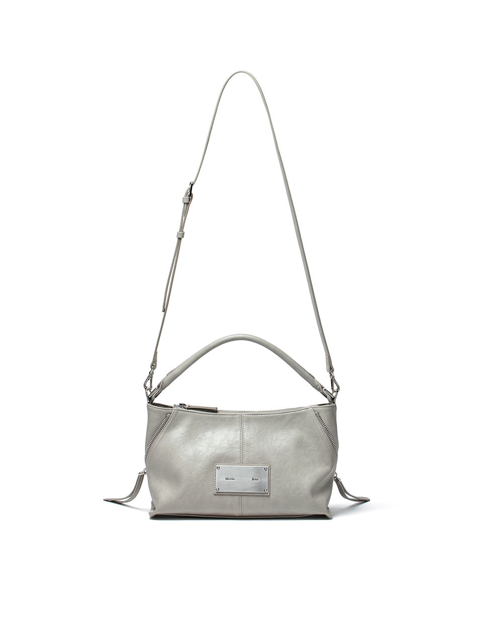 MATINKIM]padded cargo two way mini bag in cream