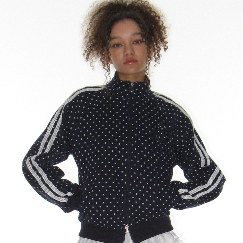 ROSE DOT TRACK JACKET_BLACK - 감도 깊은 취향 셀렉트샵 29CM