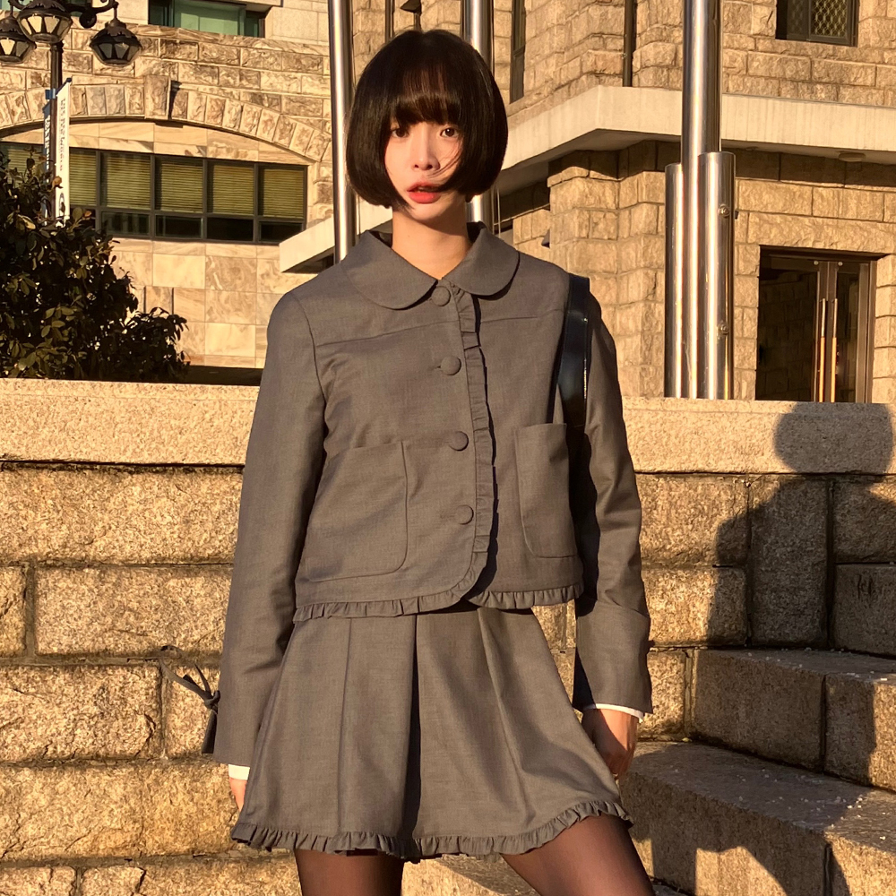 ★ Margarin Fingers★ SHIRRING POCKET BALLOON SKIRT (LIGHT Margarin Fingers Shir STYLE | KREAM