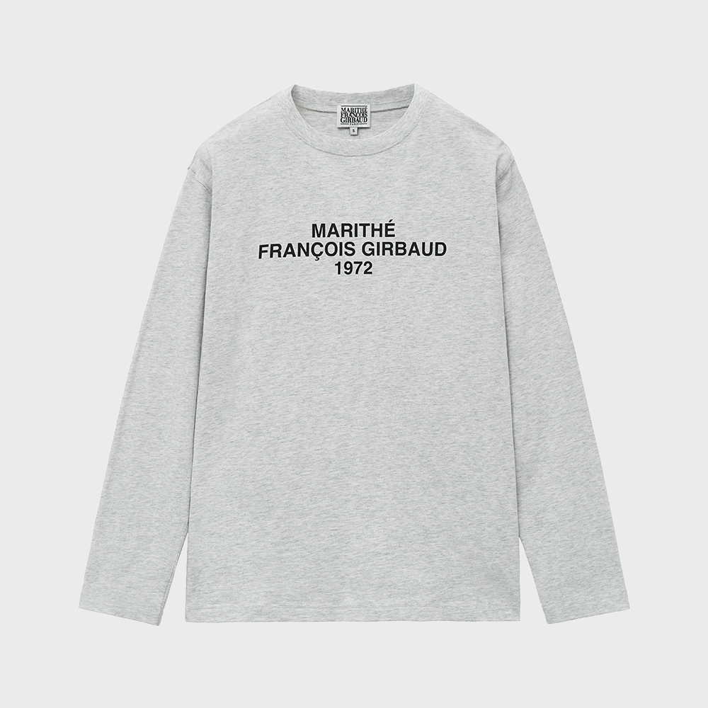 COVERNATのSlub Sketch Logo Graphic Long Sleeve 全2色 LETTERING LOGO LONG SLEEVE light heather gray - 감도 깊은