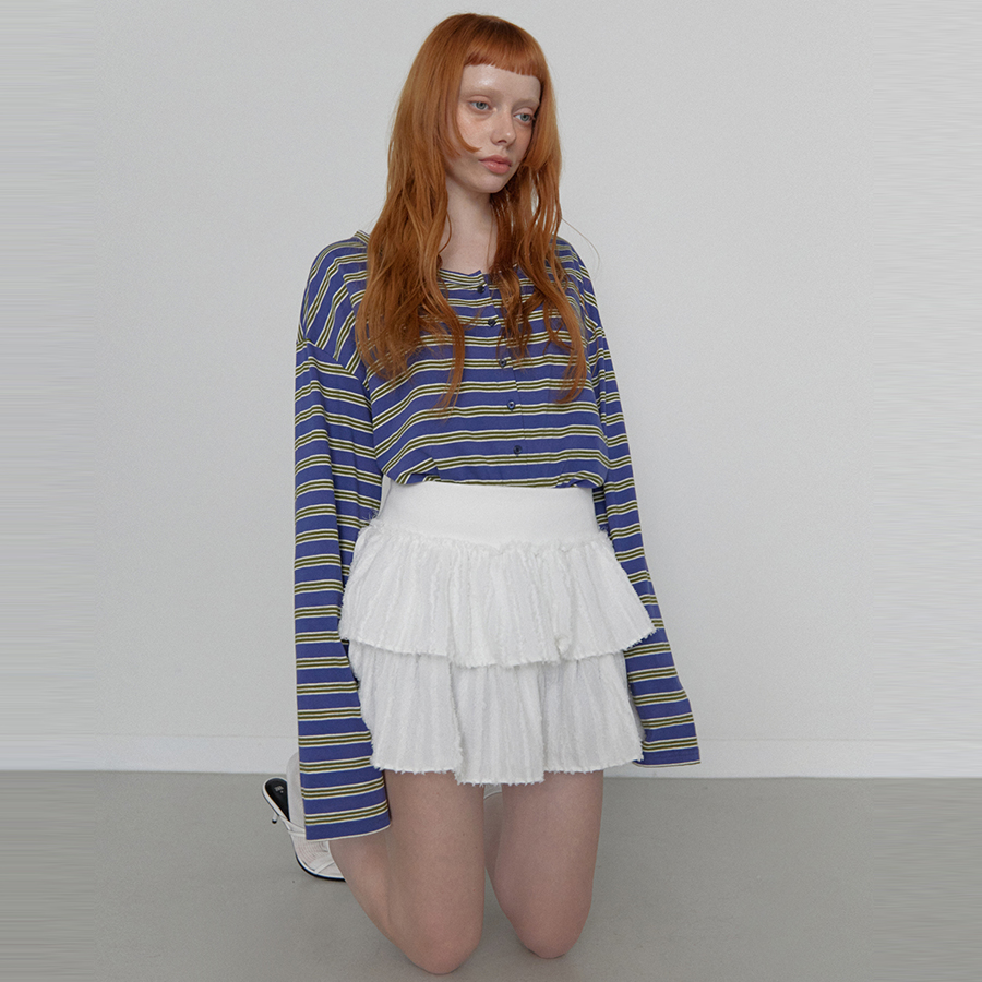 ワンピース Fringe Cancan Banding Mini Skirt White Fringe Cancan Banding Mini Skirt White - 감도 깊은 취향